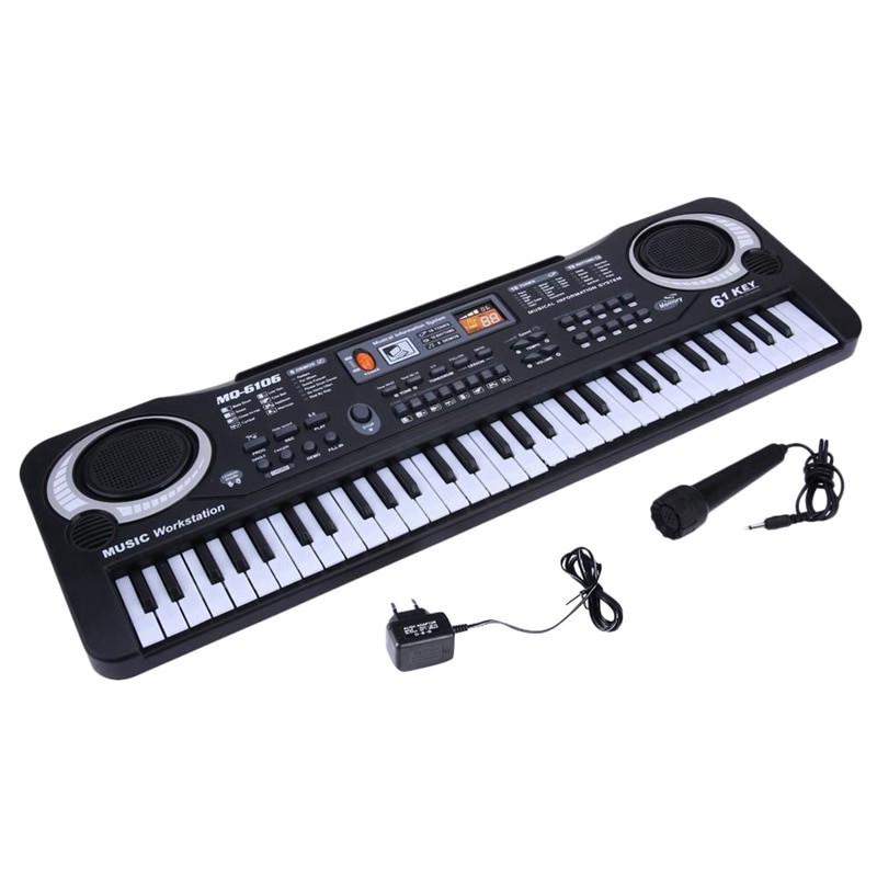61 chaves - teclado eletrônico digital - piano elétrico para crianças - UE plug