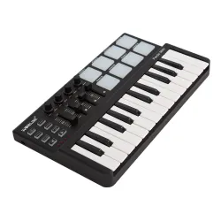 Mini portátil 25 teclas teclado USB & Drum Pad controlador MIDI