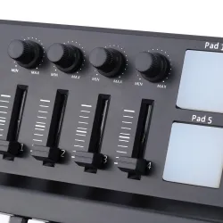 PianoMini teclado USB de 25 teclas & Drum Pad MIDI controlador