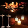 Velas y CandelabroSoporte de vela de vidrio elegante - soporte