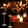 Velas y CandelabroSoporte de vela de vidrio elegante - soporte