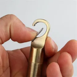 Mini compact oil lighter with buckle - keychain