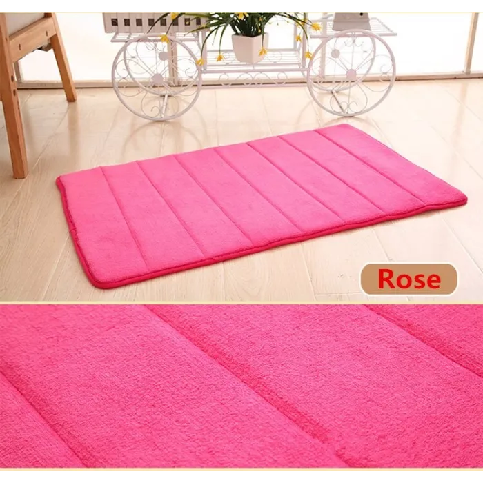 Bathroom mat - memory foam floor carpet - water absorbent