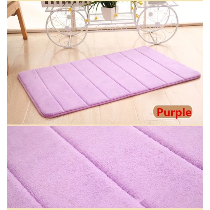 Bathroom mat - memory foam floor carpet - water absorbent