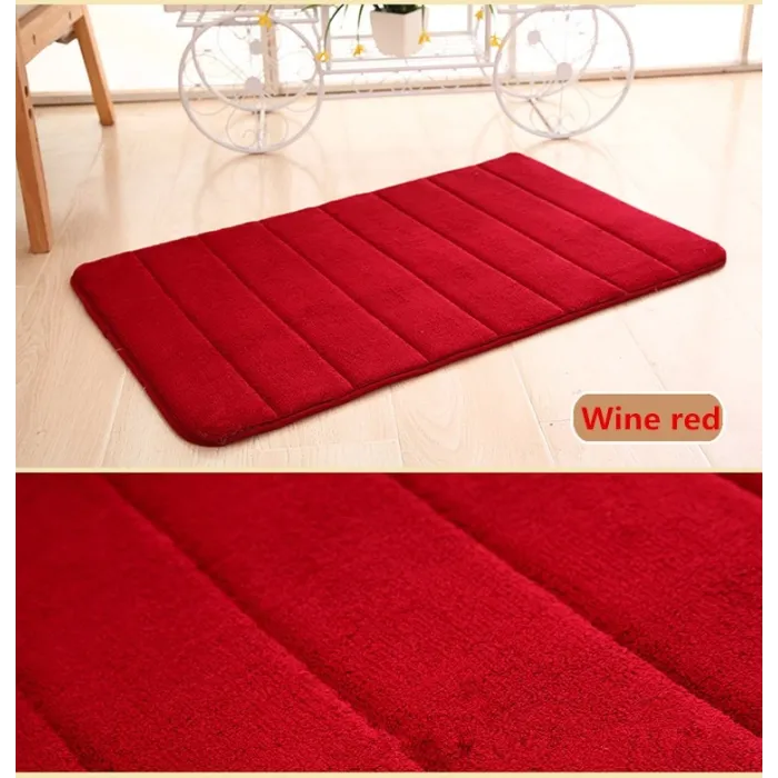 Bathroom mat - memory foam floor carpet - water absorbent