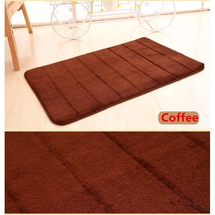 Bathroom mat - memory foam floor carpet - water absorbent