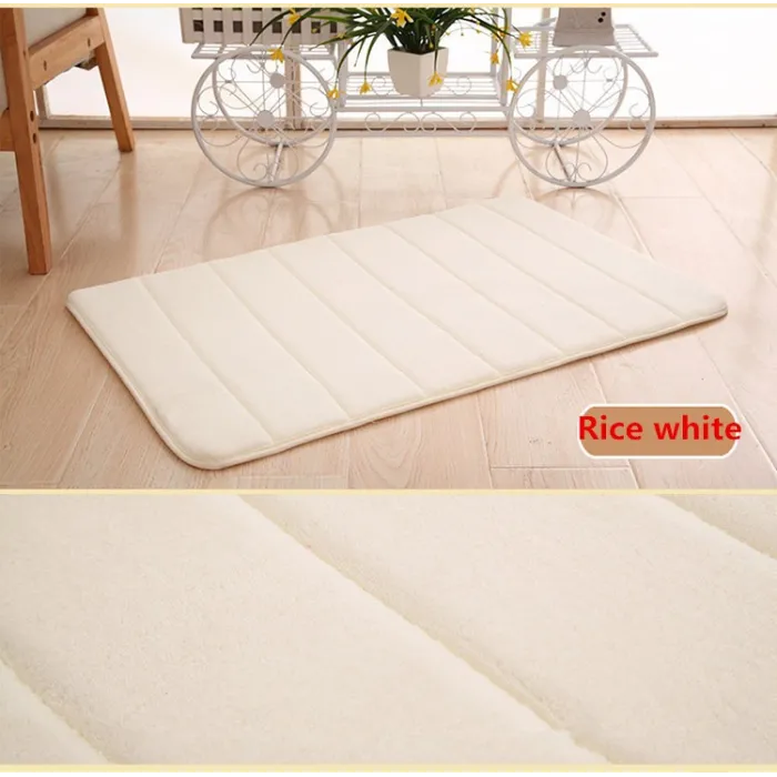 Bathroom mat - memory foam floor carpet - water absorbent