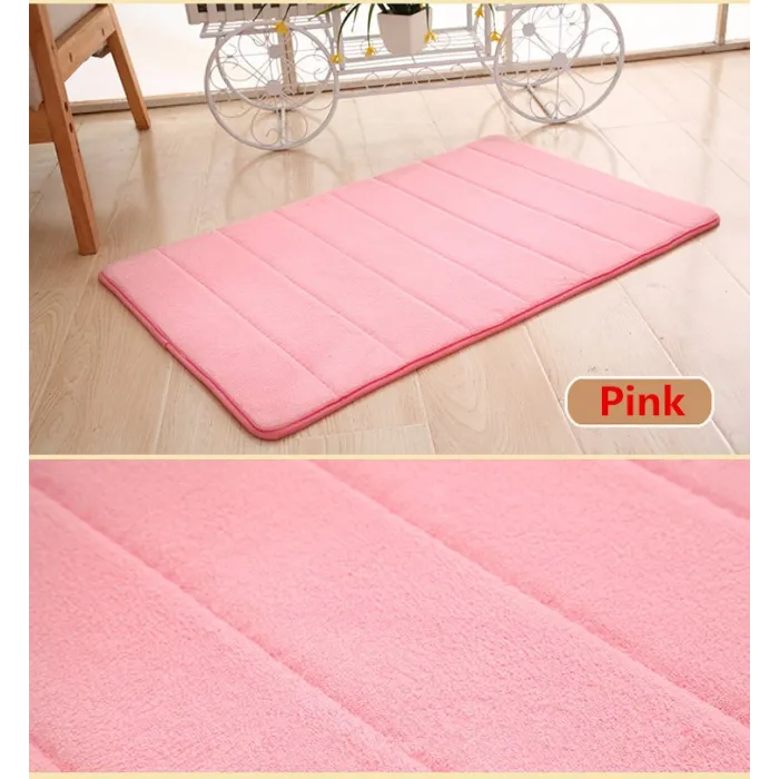 Bathroom mat - memory foam floor carpet - water absorbent
