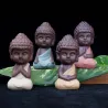 Små Buddha - keramisk staty - munkfigurin