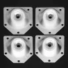 Angled table leg fixing plate - mounting bracket for furniture legs - set 4 piecesFurniture