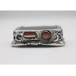 AccesoriosCaja de armadura de metal - caja de seguridad para reloj Apple - 38mm - 40mm - 42mm - 44mm