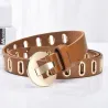 CinturonesCinturón de cuero de moda con hebilla de metal