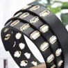 CinturonesCinturón de cuero de moda con hebilla de metal