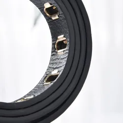CinturonesCinturón de cuero de moda con hebilla de metal