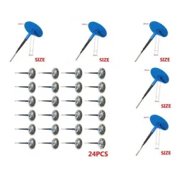 4mm - 6mm - reparera fläckar för rörlösa bildäck - set - 24 bitar