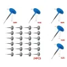 4mm - 6mm - reparera fläckar för rörlösa bildäck - set - 24 bitar