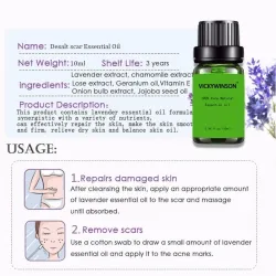 Scar borttagning & akne behandling - lavendel massage olja 10 ml