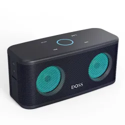 TWS 2*8W Bluetooth kaiutin - langaton - syvä basso LED-valolla