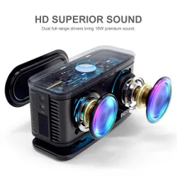 TWS 2*8W Bluetooth speaker - wireless - deep bass with LED light