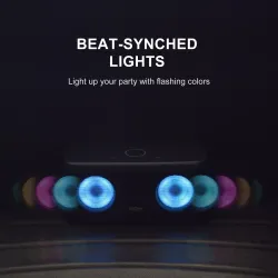 TWS Altoparlante Bluetooth 2*8W - wireless - basso profondo con luce LED