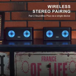 TWS 2*8W Bluetooth speaker - wireless - deep bass with LED light