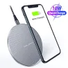 10W QI langaton laturi - nopea latauslaite iPhonelle - Samsung S20 - Huomautus 10 Plus - Xiaomi MI 9
