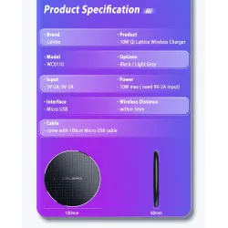 10W QI langaton laturi - nopea latauslaite iPhonelle - Samsung S20 - Huomautus 10 Plus - Xiaomi MI 9