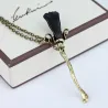 Magic broom pendant with nicklace - vintage pronssi