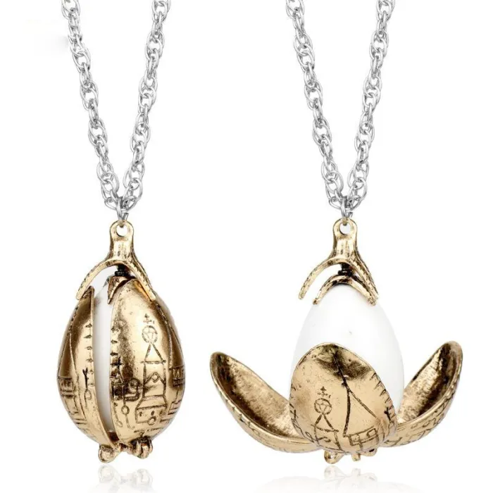 Necklace with dragon egg pendant