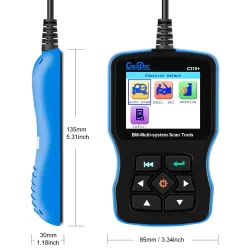 Diagnósticoescáner OBD2 para BMW air/ ABS/ SRS - herramienta de diagnóstico - C310+ Lector de código de reinicio del servicio...