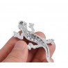 Or 3D - cristal gecko - autocollant en métal
