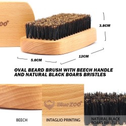 Oil - wax - comb - scissors - beard grooming set - 7 pieces