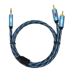 CablesEMK 3.5mm a 2RCA AUX cable de audio - 1m - 1,5m - 2m - 3m - 5m