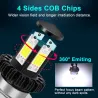 H6 - BA20D - feixe de Hi-lo - lâmpada de farol de motocicleta LED