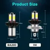 H6 - BA20D - Hi-lo beam - motocyklowa żarówka LEDŚwiatła