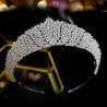 Exclusive silver crown - headband made of cubic zirconia