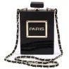 BolsasPerfume botella forma pequeña bolsa de hombro con cadena