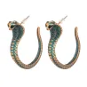 Vintage earrings with cobra