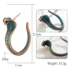 Vintage earrings with cobra