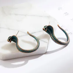 AretesPendientes vintage con cobra
