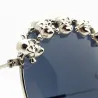Gafas de solGafas de sol con cráneos de metal decorativo
