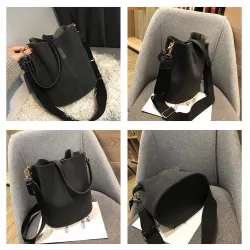 Vintage - axel - crossbody bag - stor kapacitet läder handväska