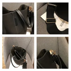 Vintage - olkapää - crossbody laukku - suuri kapasiteetin nahka käsilaukut