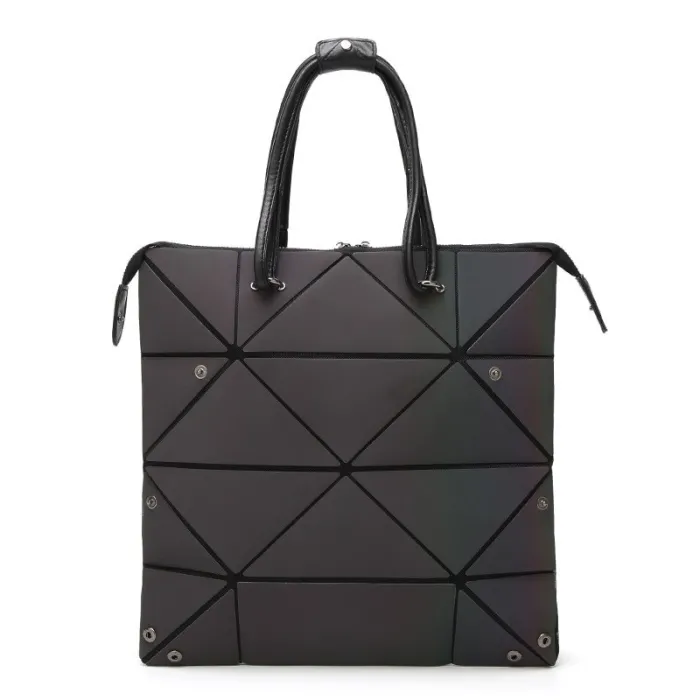Bolsa luminosa geométrica na moda - redimensionável
