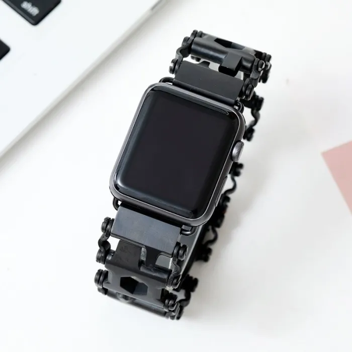 for Apple Watch 5 Tool combination Gadgets 304 Stainless Steel Brushed Unique Design Watchband 40mmAccessoires