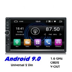 2 Din Bluetooth Android 9 radio auto - Wi-Fi - navigazione GPS - USB MirrorLink - MP5 MP3