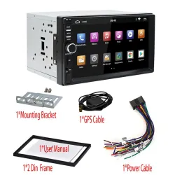 2 Din Bluetooth Android 9 auton radio - WiFi - USB - GPS navigointi - Mirrorlink - MP3 MP5