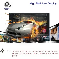2 Din Bluetooth Android 9-bilradio - WiFi - USB - GPS-navigering - Mirrorlink - MP3 MP5