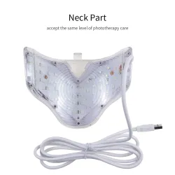 7 färger LED elektrisk ansikte och nackmask - akne behandling - ljusterapi