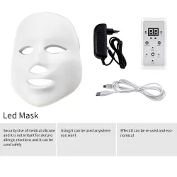 7 väriä LED sähköiset kasvot ja kaulan maski - akne hoito - valohoito